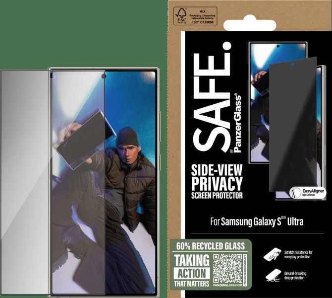 Panzer Glass Stiklas su privatumo apsauga SAFE by PanzerGlass Ultra-Wide Fit Samsung Galaxy S25 Ultra