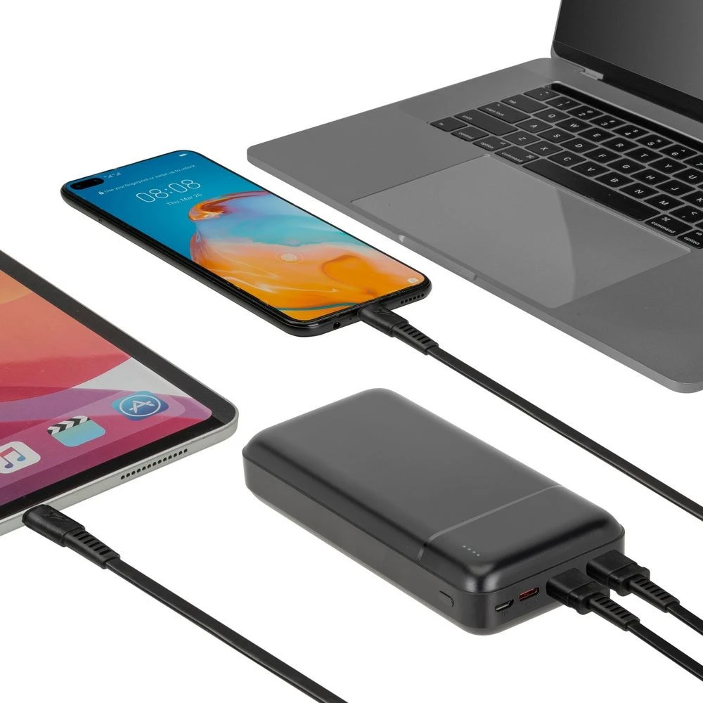 RIVACASE Power Bank 20000 mAh QC/PD 22.5W Juodas
