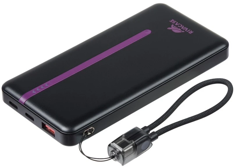 RIVACASE VA2311 Power Bank 10000 mAh QC/PD 22.5W Juodas