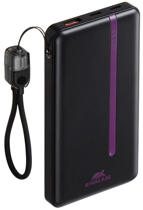 RIVACASE VA2311 Power Bank 10000 mAh QC/PD 22.5W Juodas