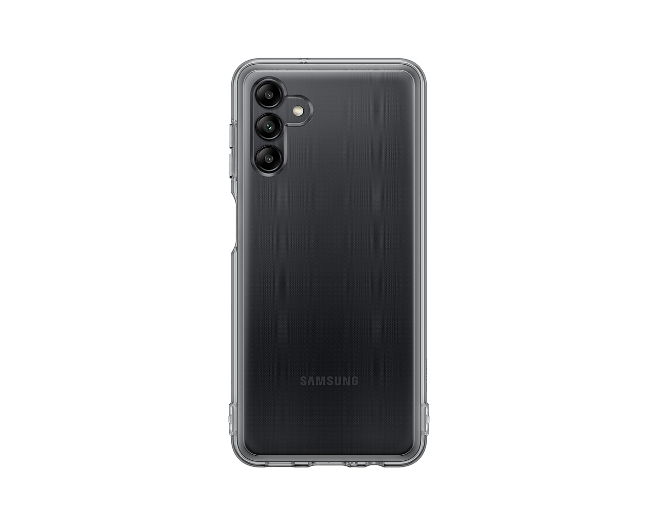 Dėklas Samsung Galaxy A04s Soft Clear Cover Juodas
