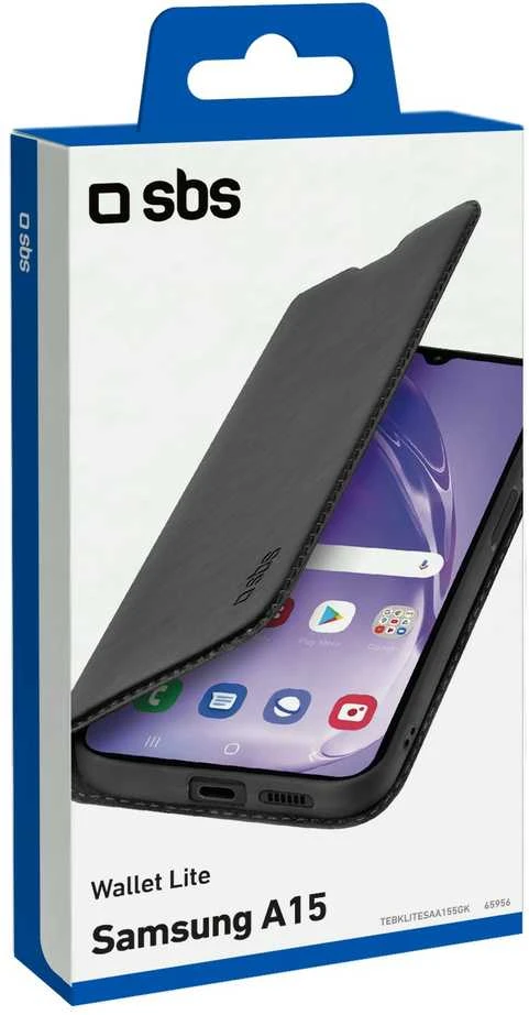 Dėklas Samsung Galaxy A15 5G Wallet Lite Case By SBS Juodas