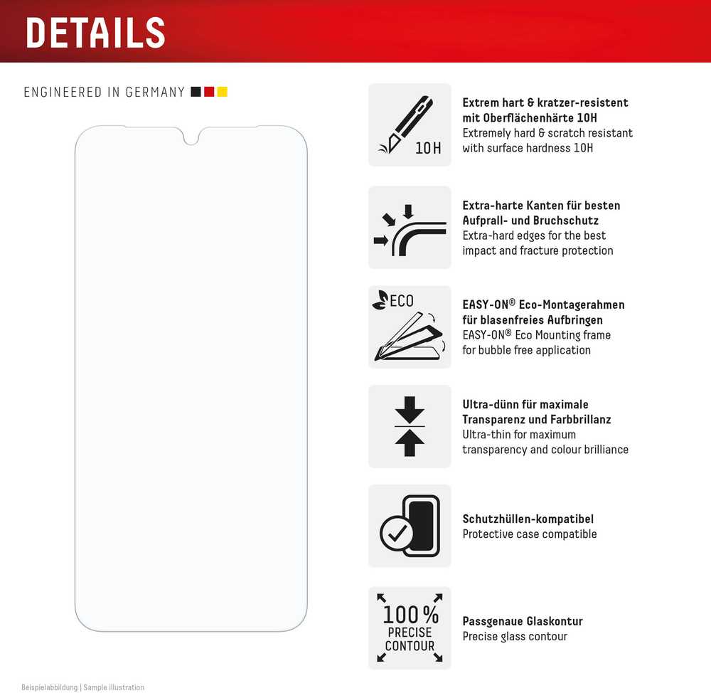 „Samsung Galaxy A16 5G/A17 4G/A17 5G/A18“ tikro ekrano stiklas, pagamintas permatomo „Displex“