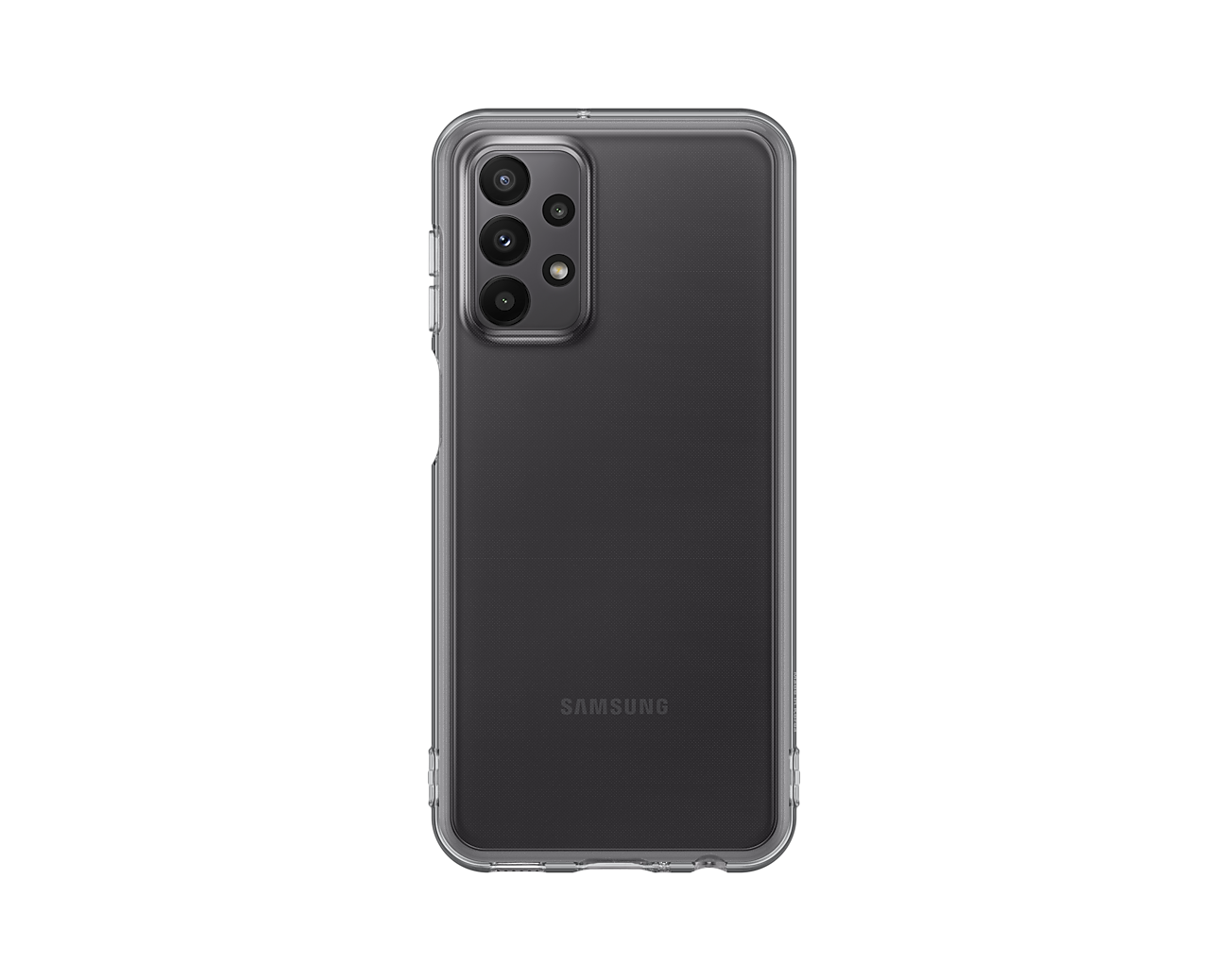 Dėklas Samsung Galaxy A23 5G Soft Clear Cover Juodas