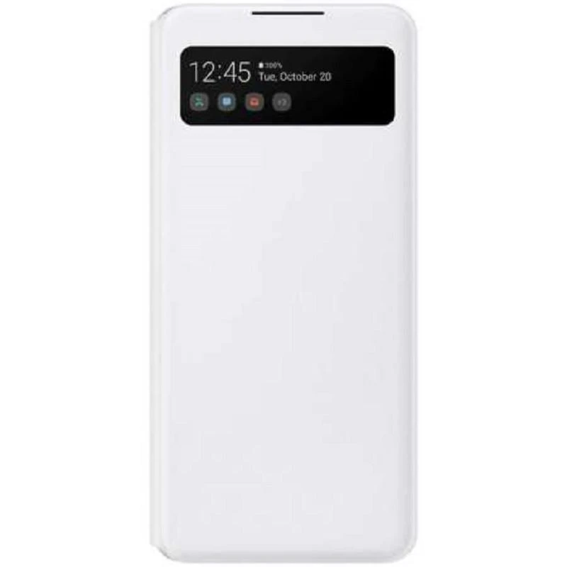 Dėklas EA426PWE Smart S View dangtelis, skirtas Samsung Galaxy A42 (5G) (Baltas)