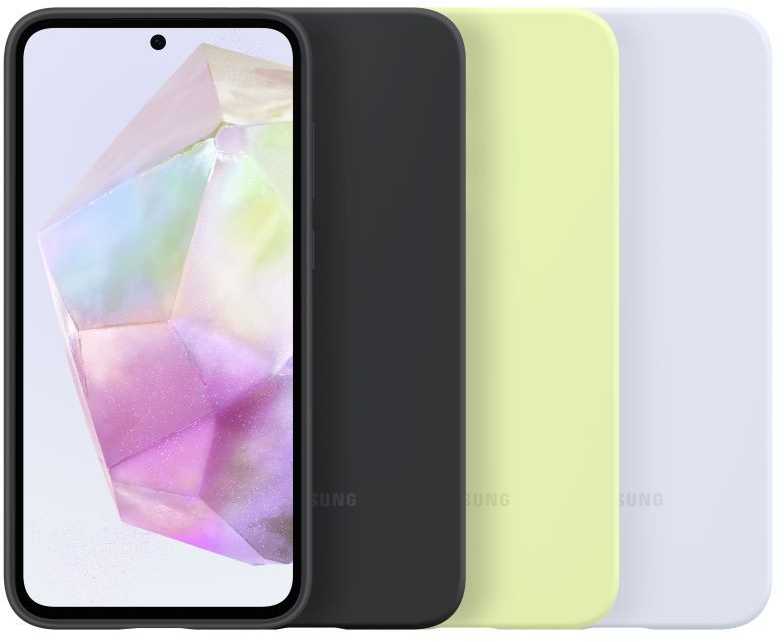 Dėklas Samsung Galaxy A55 Silicone Cover Juodas