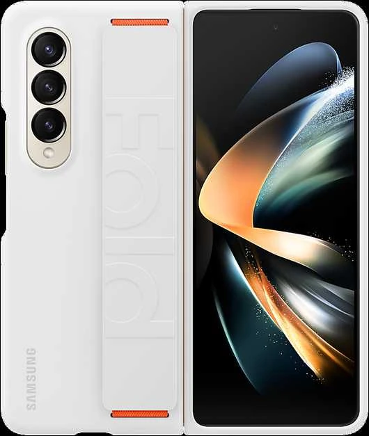 Dėklas GF936TWE silikoninis rankenos dangtelis, skirtas Samsung Galaxy Fold 4, Baltas (Baltas)