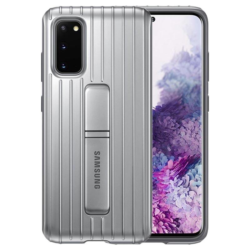 Dėklas Samsung Galaxy S20 Apsauginė Nugarėlė Sidabrinė