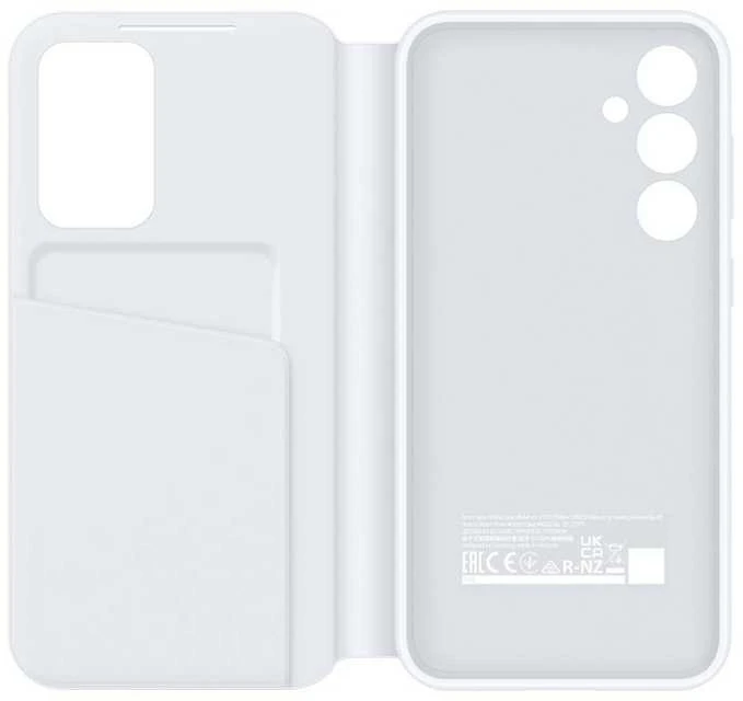 ZS711CWE Smart View piniginės dėklas Samsung Galaxy S23 FE, Baltas