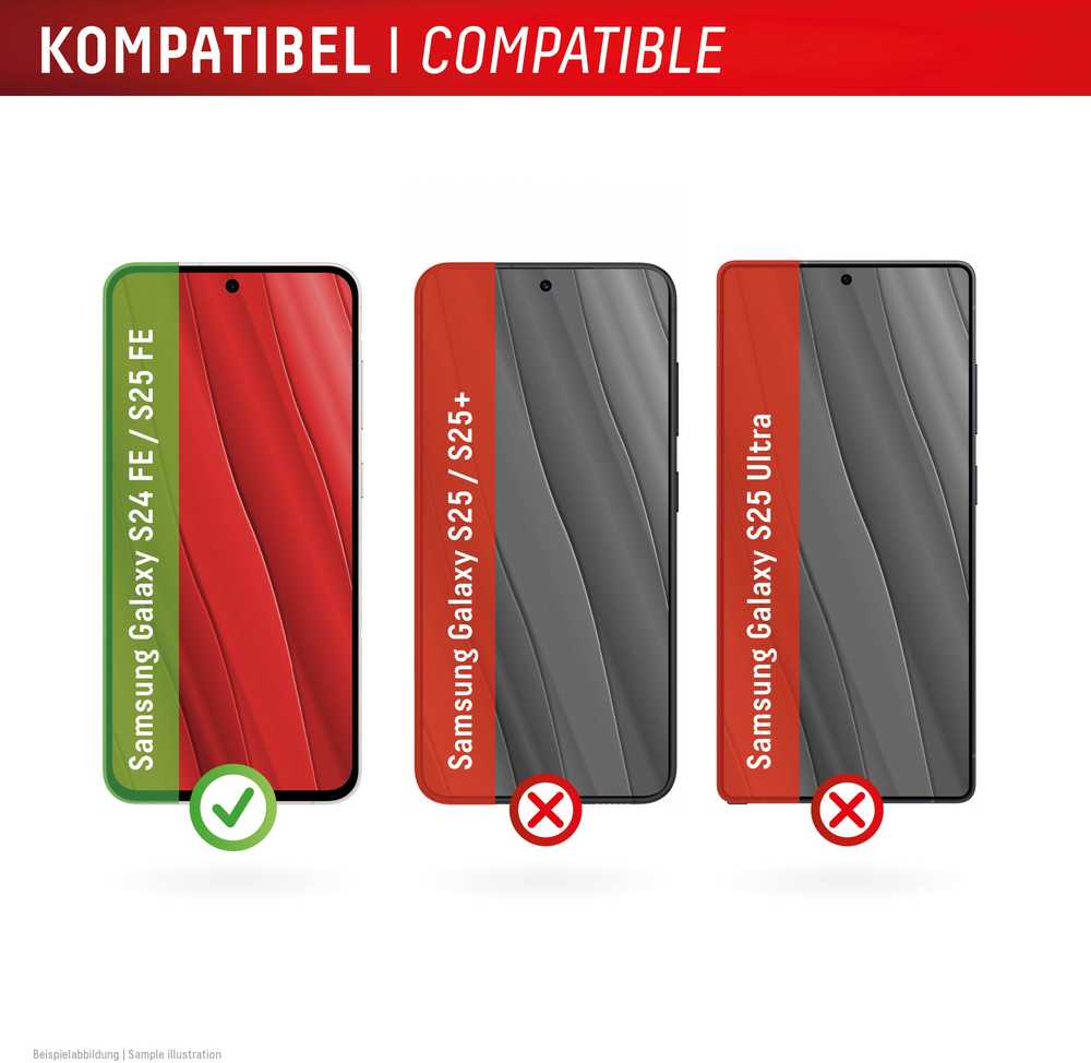 „Samsung Galaxy S24 FE/S25 FE“ tikras ekrano stiklas, pagamintas iš „Displex Transparent“