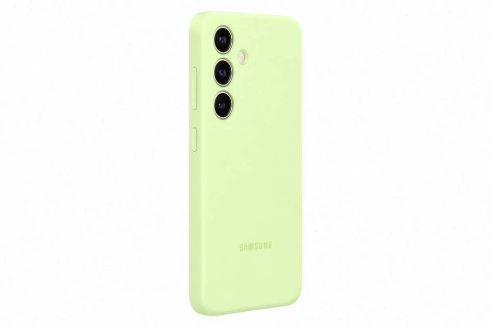 Dėklas „Samsung Galaxy S24“ silikoninis dangtelis šviesiai žalias