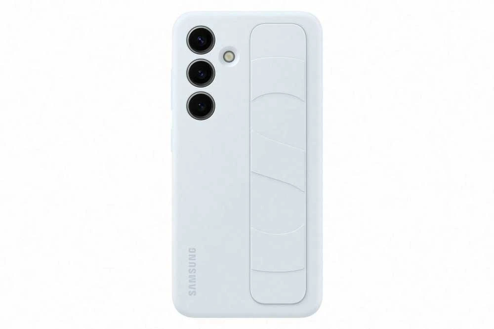 Dėklas Samsung Galaxy S24 Standing Grip Cover Light Mėlyna