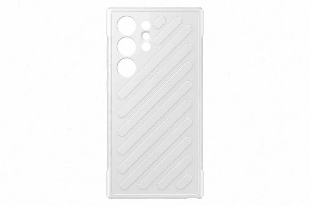 Dėklas „Samsung Galaxy S24 Ultra Shield“ dangtelis šviesiai pilkas