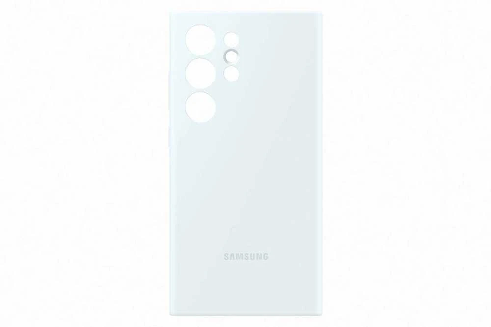 Dėklas Samsung Galaxy S24 Ultra silikoninis dangtelis Baltas
