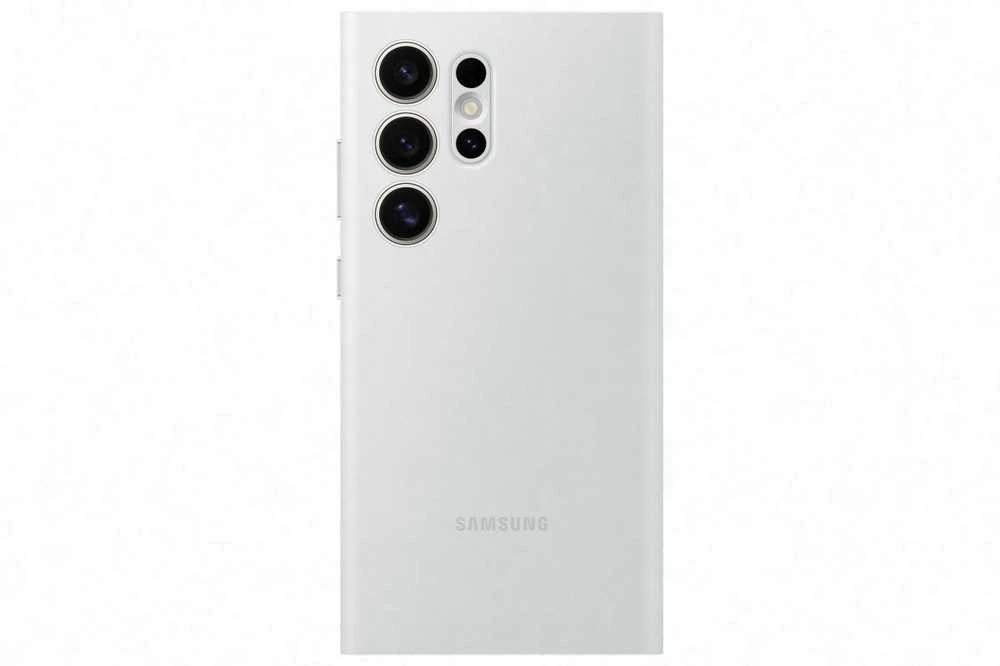 „Samsung Galaxy S24 Ultra Smart View“ piniginės dėklas Baltas