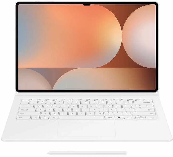 DX925UWE Knygų viršelis Klaviatūra Samsung Galaxy Tab S10 Ultra/S9 Ultra, Baltas