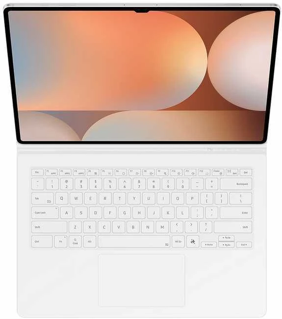 DX925UWE Knygų viršelis Klaviatūra Samsung Galaxy Tab S10 Ultra/S9 Ultra, Baltas