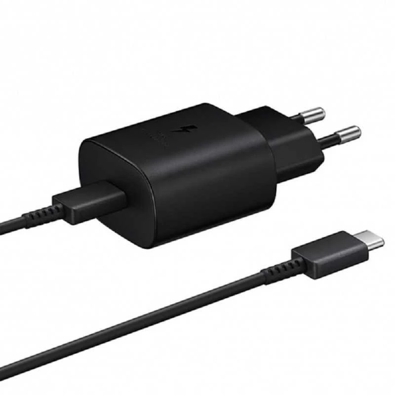 Samsung TA800XBE Travel Greitas įkroviklis Type-C į Type-C 25W, 1m (Juodas)
