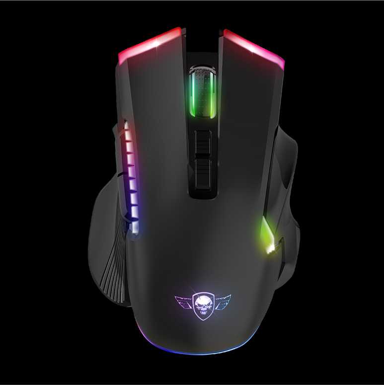 Carruzzo Spirit Of Gamer ELITE M70 RGB Belaidė pelė žaidimams Juodas
