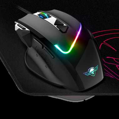 Spirit Of Gamer Pro Series Pelė žaidimams PRO-M3 RGB + Pelė kilimėlis Juodas