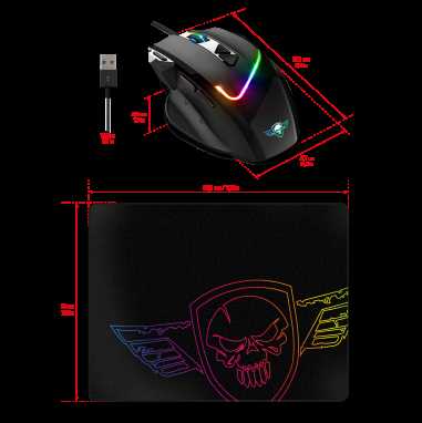 Spirit Of Gamer Pro Series Pelė žaidimams PRO-M3 RGB + Pelė kilimėlis Juodas