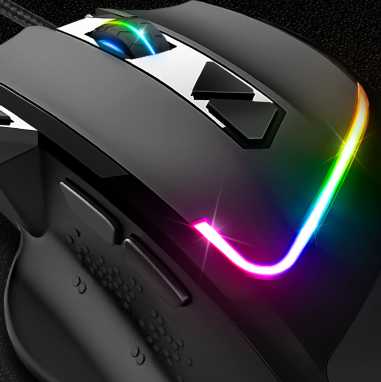 Spirit Of Gamer Pro Series Pelė žaidimams PRO-M3 RGB + Pelė kilimėlis Juodas