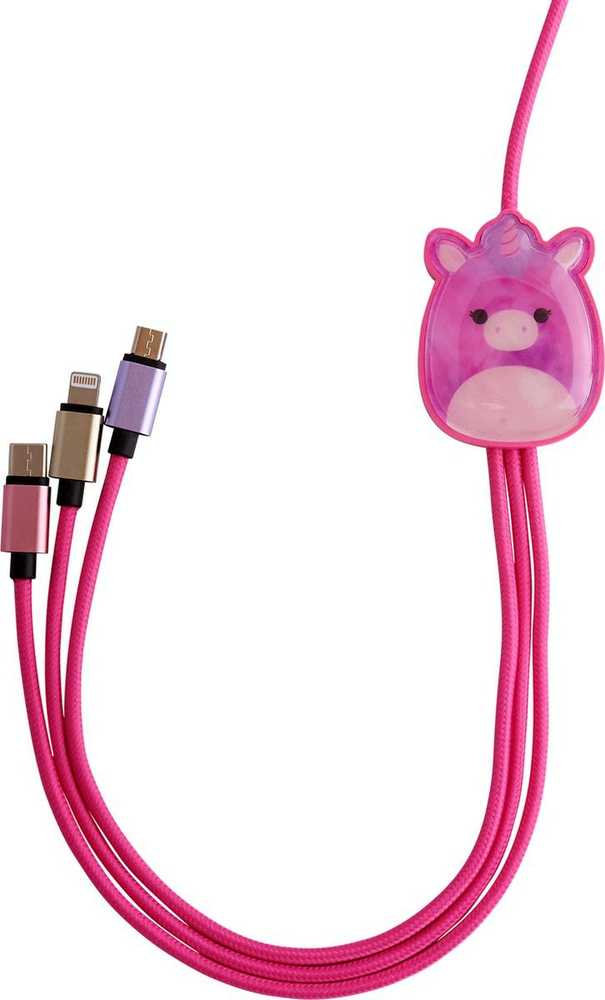 Kaku Squishmallows 3in1 įkrovimo laidas (1,2 m) Lola