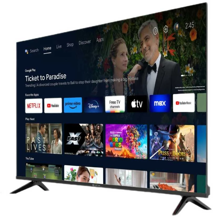 Televizorius eSTAR Android TV 55"/140cm 4K UHD LEDTV55A1T2 Juodas