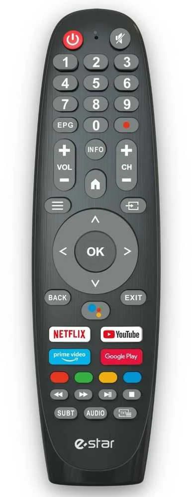 Televizorius eSTAR Android TV 55"/140cm 4K UHD LEDTV55A1T2 Juodas