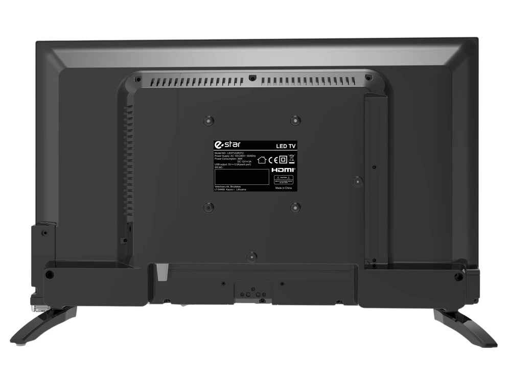 Televizorius eSTAR LED TV 22"/56cm LEDTV22R3T2 Juodas