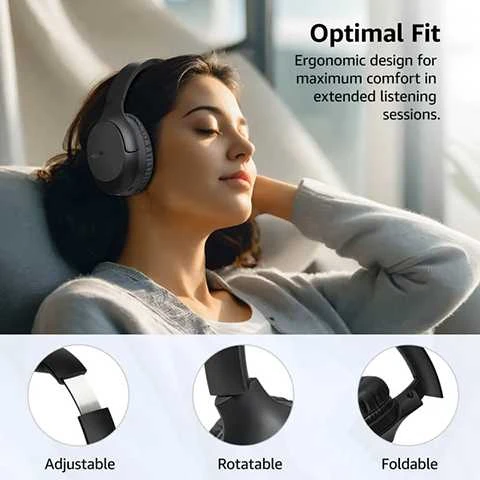 Tozo H100 Bluetooth Over-Ear Ausinės Juodas