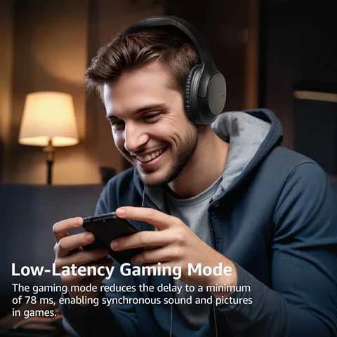 Tozo H100 Bluetooth Over-Ear Ausinės Juodas