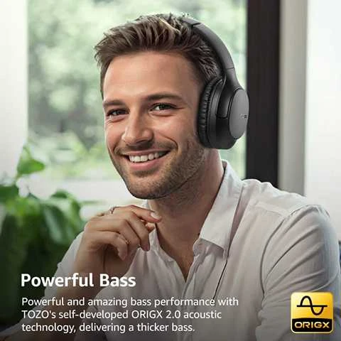 Tozo H100 Bluetooth Over-Ear Ausinės Juodas