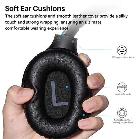 Tozo H100 Bluetooth Over-Ear Ausinės Juodas