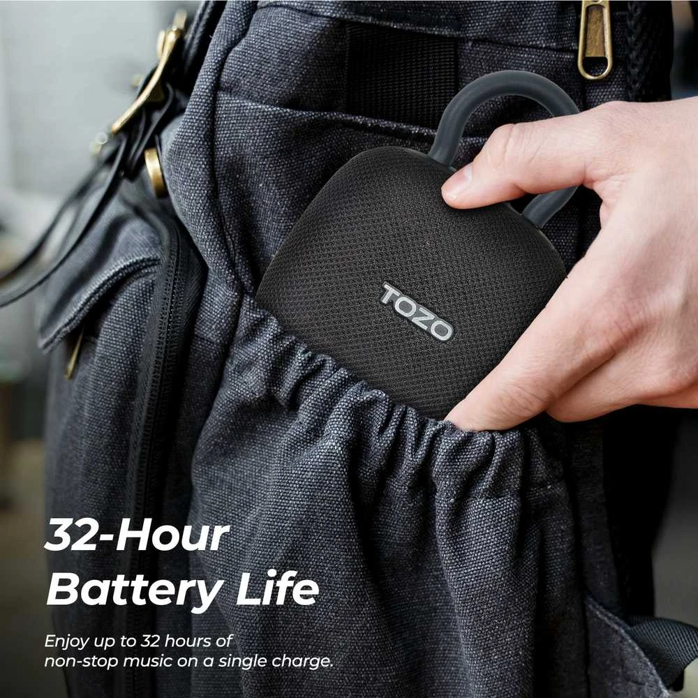 Tozo SoundGo Nešiojama kolonėlė Bluetooth Juodas