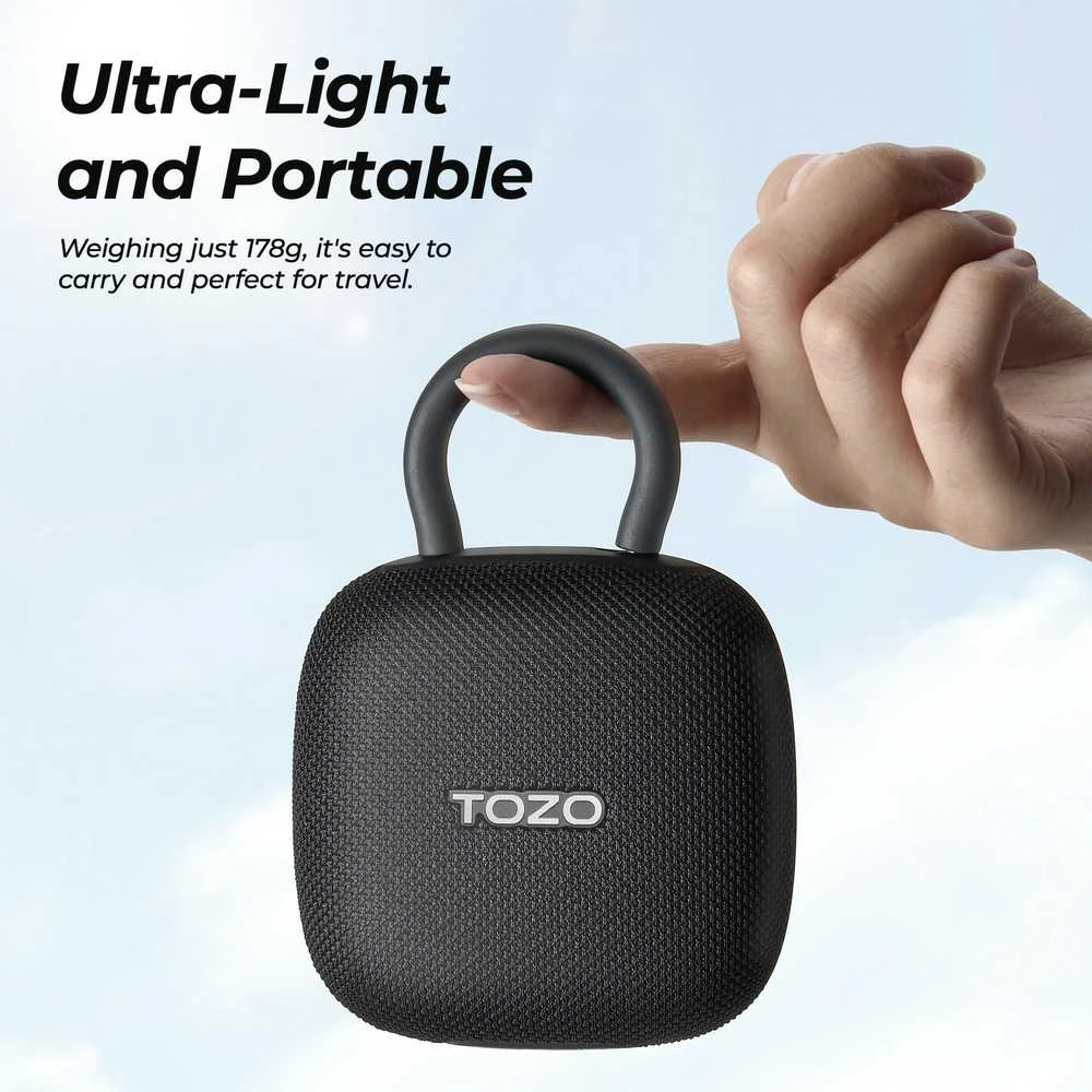 Tozo SoundGo Nešiojama kolonėlė Bluetooth Juodas