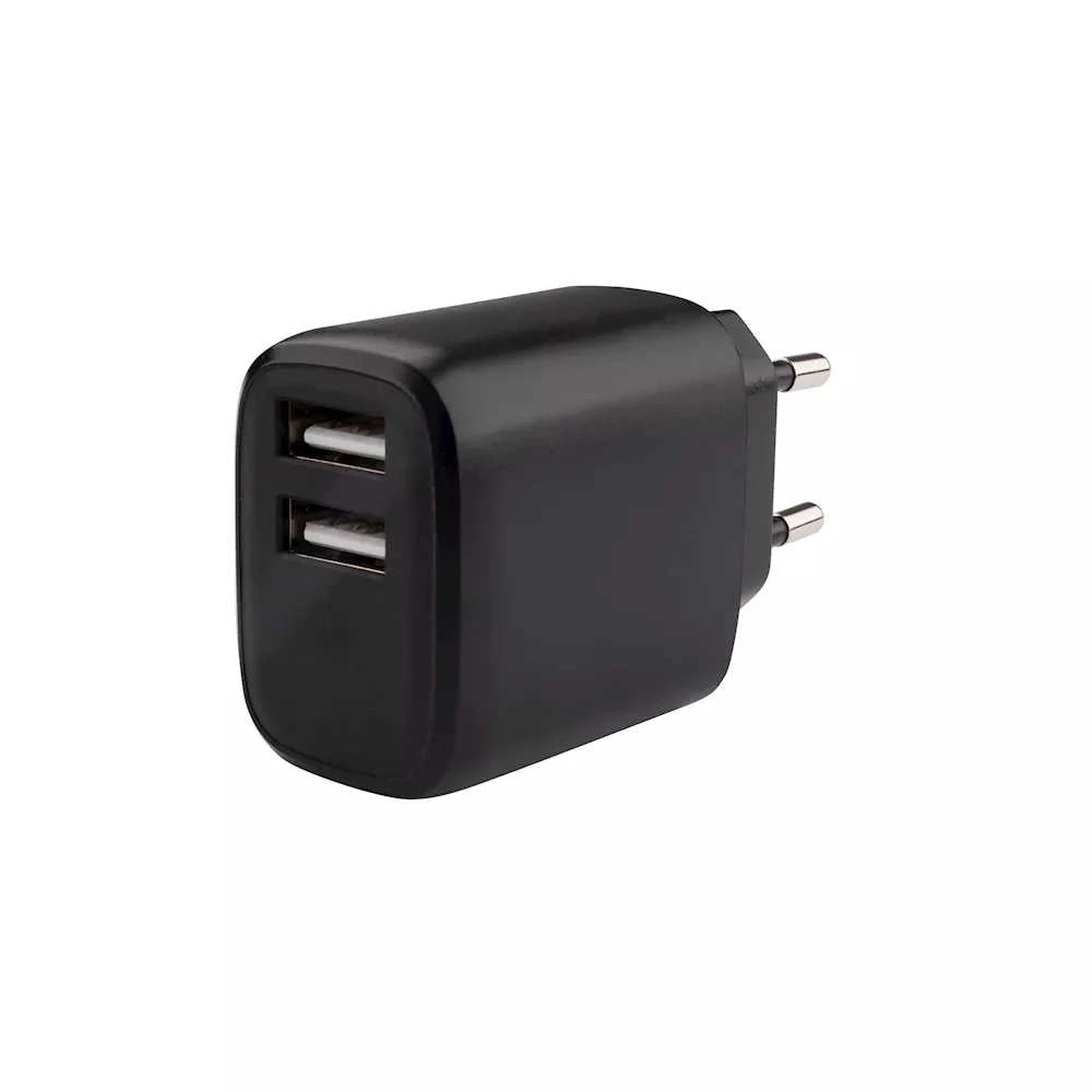 Travel Charger 17W 2xUSB-A By Musthavz Juodas