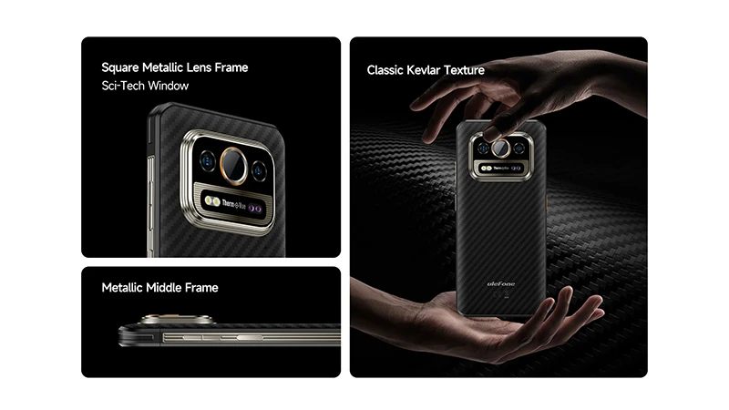 Ulefone Armor 25T Pro 5G smartphone 8/256GB Frost Juodas