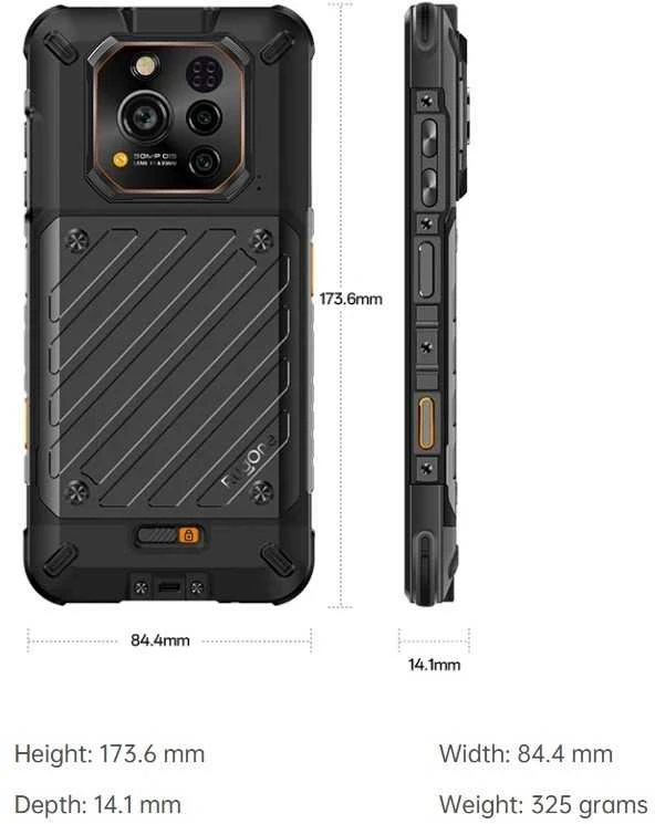 Ulefone RogOne Xever7 5G išmanusis telefonas 12/512 GB juodas