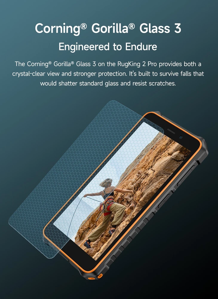 Ulefone RugKing 2 Pro 4G smartphone 4/64GB Juodas