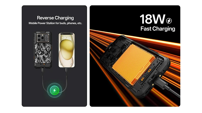 Ulefone RugOne Xever 8 4G smartphone 8/128GB Juodas