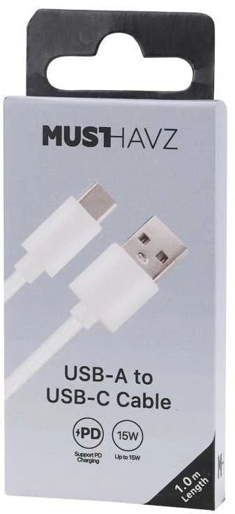 USB-A to USB-C Cable 1.0 m Easy to Go by Musthavz Baltas