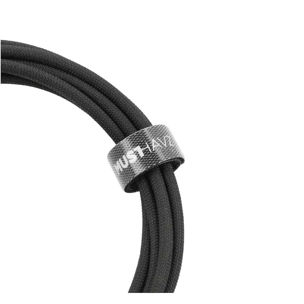 USB-C to USB-C Braided Cable 1.0 m 100W by Musthavz Juodas