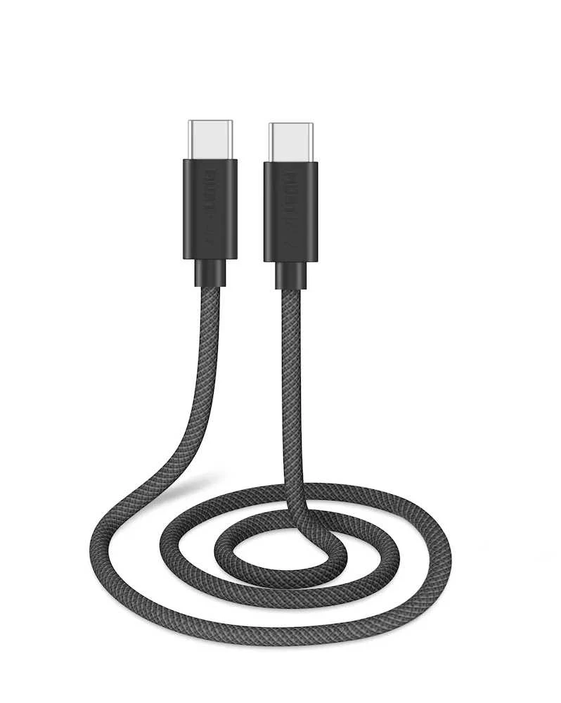 USB-C to USB-C Braided Cable 1.0 m 100W by Musthavz Juodas