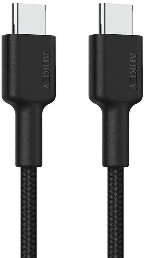 USB Kabelis - Aukey 100W 5A PD 1m, Juodas