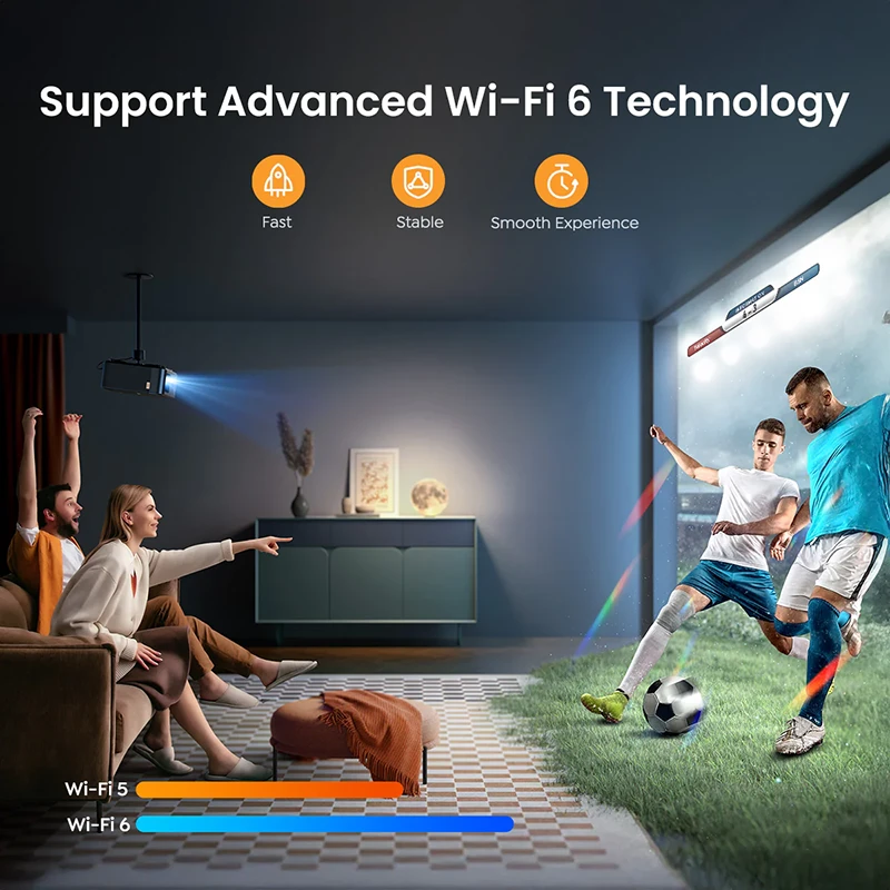 Yaber K2s LCD FullHD 1080p Multimedia Projektorius su JBL kolonėlėmis – juodos spalvos