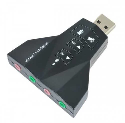 Ak103D Adapteris garso konverteris į USB 7.1 surround kanalus