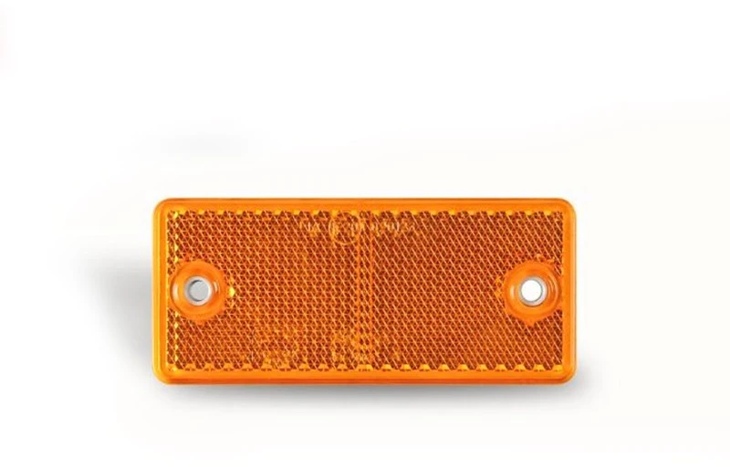 Atspindys 90x40mm su skylutėm geltonas