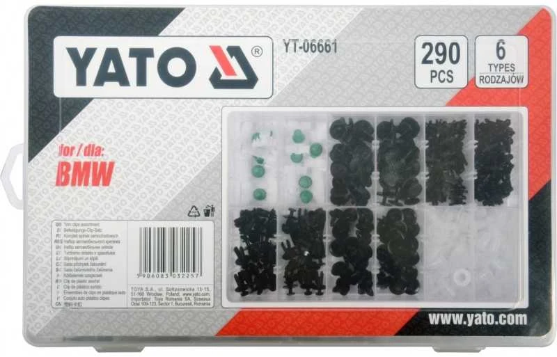 Automobiliui /BMW /klipsų asort.290vnt