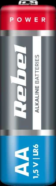 Baterijos elementas Rebel AA (LR6) 1.5V Alkaline 4vnt.